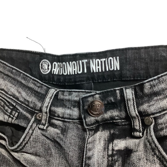 Argonaut Nation Sz 30W 30L Slim Black Distressed - Picture 6 of 7